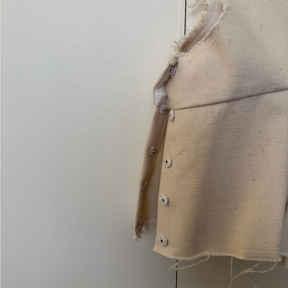 Miu Miu Cream Cropped Top - Picture 3 of 5